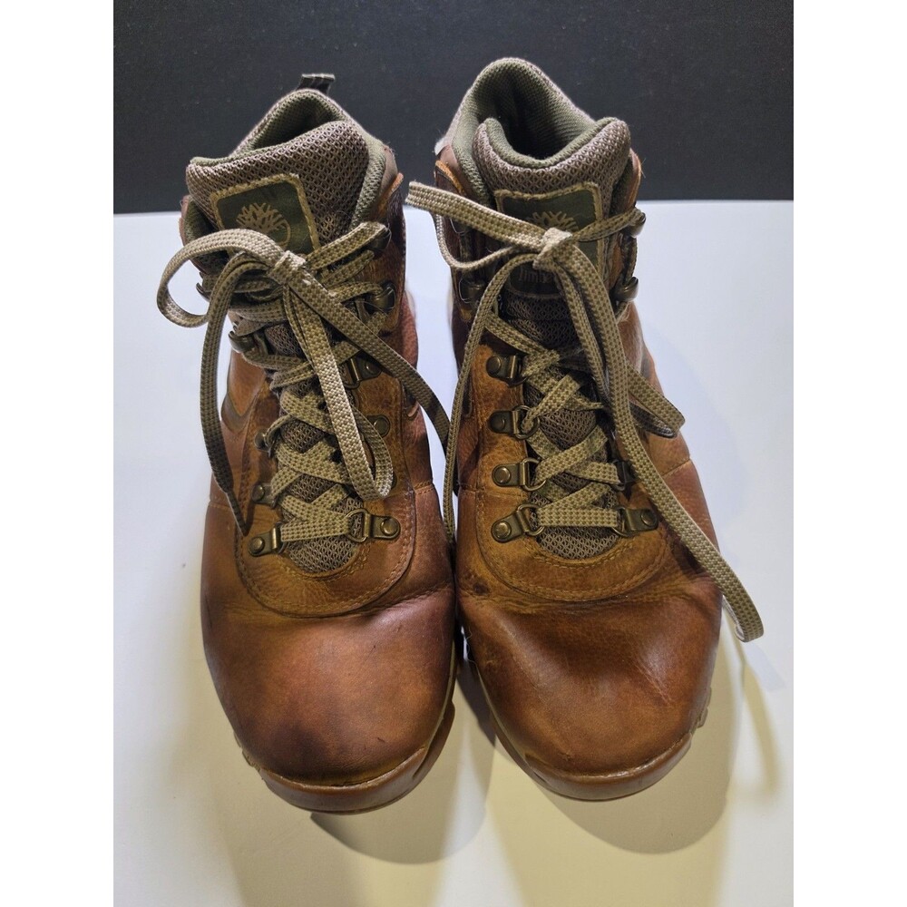 Timberland Mt Maddsen Mid Waterproof Hiking Boots Brown Leather Size 11 Men's